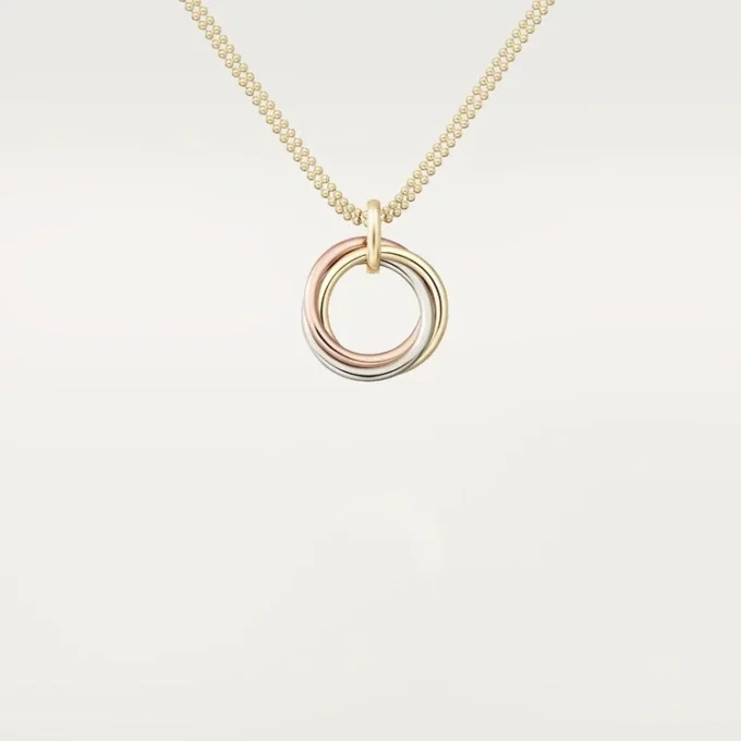 Collar Trinity con cadena de diamantes en oro tricolor | Cartier EE. UU.