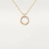 Collar Trinity con cadena de diamantes en oro tricolor | Cartier EE. UU.