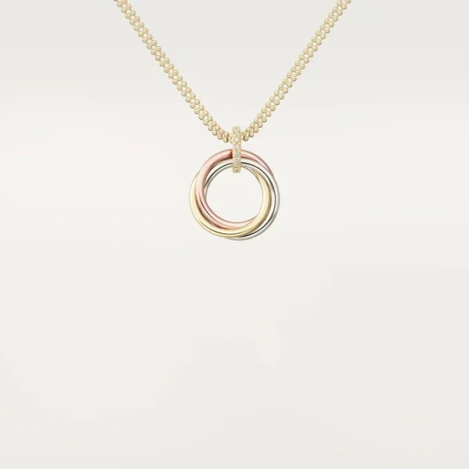 Collar Trinity con cadena de diamantes en oro tricolor | Cartier EE. UU.