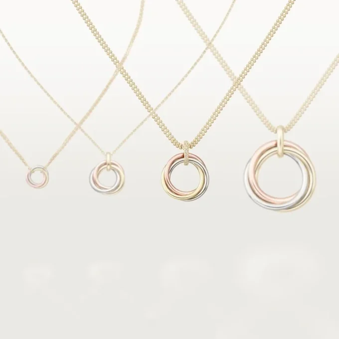 Collar Trinity con cadena de diamantes en oro tricolor | Cartier EE. UU.