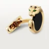Gemelos Panthere de Cartier – Oro amarillo, ónix, tsavoritas y laca negra – Cartier