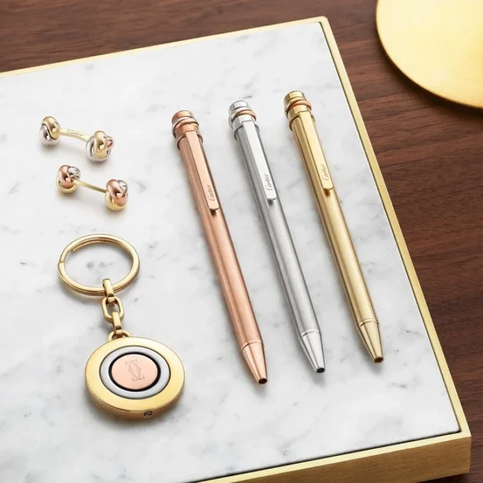 Gemelos Trinity – Oro amarillo, rosa y blanco – Cartier