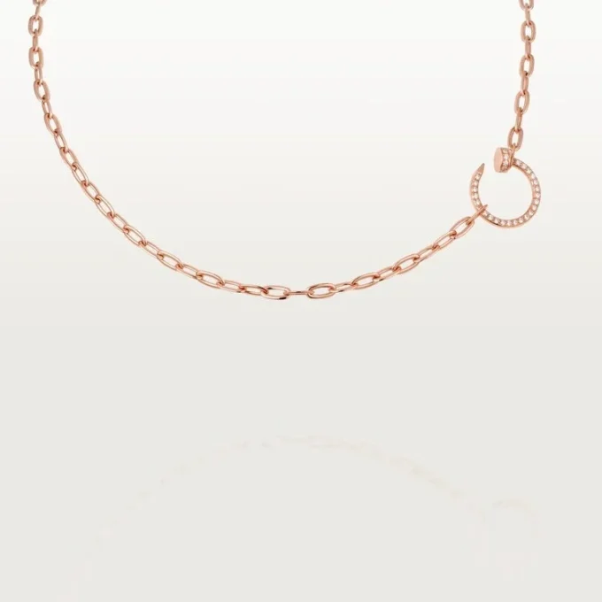 Juste Un Clou – Collar de cadena con diamantes en oro rosa | Cartier EE. UU.