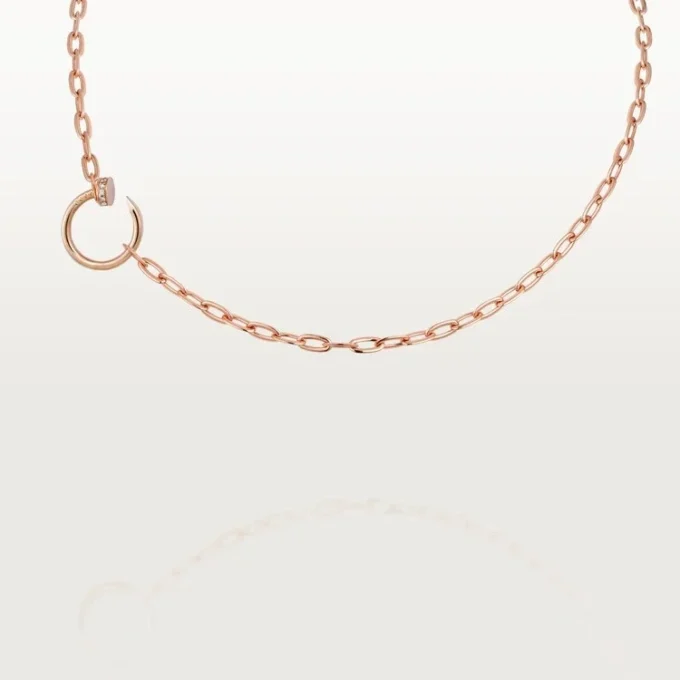 Juste Un Clou – Collar de cadena con diamantes en oro rosa | Cartier EE. UU.