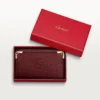 Llavero de 6 llaves, Must De Cartier – Piel de becerro burdeos, acabado dorado – Cartier