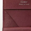 Monedero cuadrado, Must De Cartier – Piel de becerro negra, acabado en acero inoxidable – Cartier