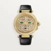 Otros relojes de joyería Panthere – 41 mm, movimiento mecánico de cuerda manual, oro amarillo de 18 quilates, diamantes, correas de piel intercambiables – Cartier