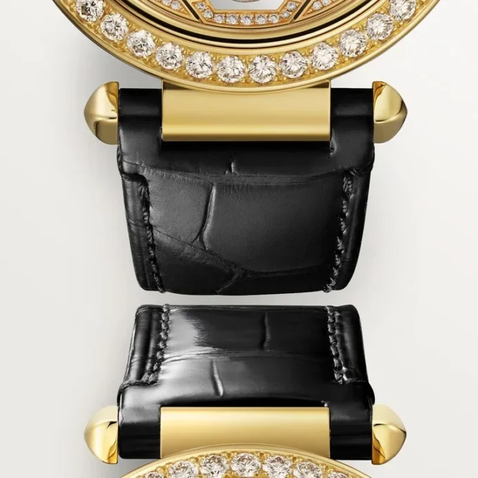 Otros relojes de joyería Panthere – 41 mm, movimiento mecánico de cuerda manual, oro amarillo de 18 quilates, diamantes, correas de piel intercambiables – Cartier