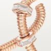 Pendiente derecho Ecrou De Cartier – Oro rosa, diamantes – Cartier