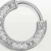 Pendiente individual Love – Oro blanco, diamantes – Cartier