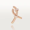 Pendiente izquierdo Ecrou De Cartier – Oro rosa, diamantes – Cartier