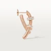 Pendiente izquierdo Ecrou De Cartier – Oro rosa, diamantes – Cartier