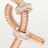 Pendiente izquierdo Ecrou De Cartier – Oro rosa, diamantes – Cartier