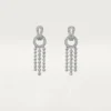 Pendientes Agrafe, diamantes talla brillante, pavé