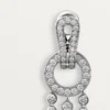Pendientes Agrafe, diamantes talla brillante, pavé