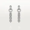 Pendientes Agrafe – Oro blanco, diamantes – Cartier