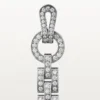 Pendientes Agrafe – Oro blanco, diamantes – Cartier