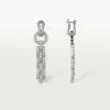 Pendientes Agrafe – Oro blanco, diamantes – Cartier