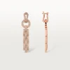Pendientes Agrafe – Oro rosa, diamantes – Cartier