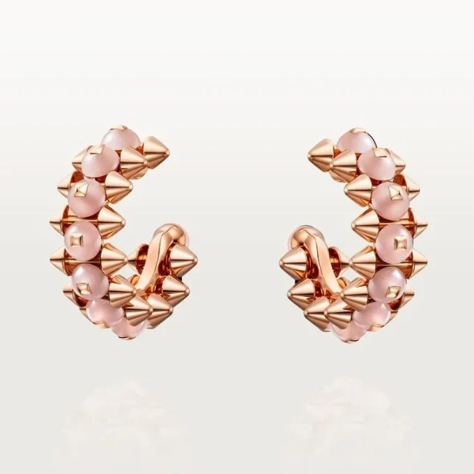 Pendientes Clash De Cartier, calcedonia rosa