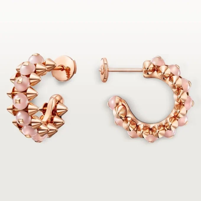 Pendientes Clash De Cartier, calcedonia rosa