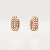 Pendientes de aro Clash de Cartier, doble fila