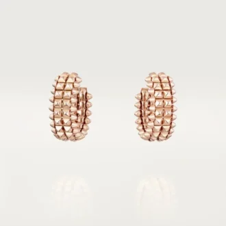 Pendientes de aro Clash de Cartier, doble fila