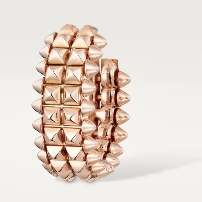 Pendientes de aro Clash de Cartier, doble fila