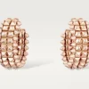 Pendientes de aro Clash de Cartier, doble fila
