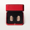 Pendientes de aro Clash de Cartier, doble fila