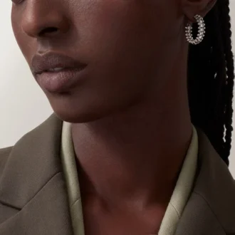 Pendientes de aro Clash De Cartier, modelo pequeño