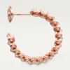 Pendientes de aro Clash de Cartier, modelo pequeño, con pavé