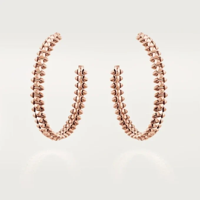 Pendientes de aro Clash De Cartier, modelo pequeño – Oro rosa – Cartier