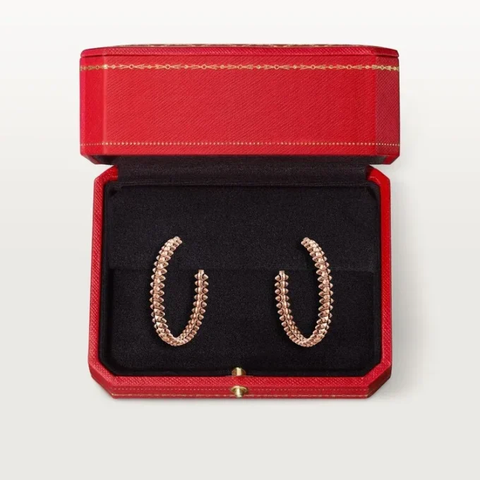 Pendientes de aro Clash De Cartier, modelo pequeño – Oro rosa – Cartier