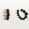 Pendientes de aro Clash de Cartier, ónix, modelo extragrande, diamantes