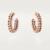 Pendientes de aro Clash De Cartier – Oro rosa, pequeños | Cartier EE. UU.