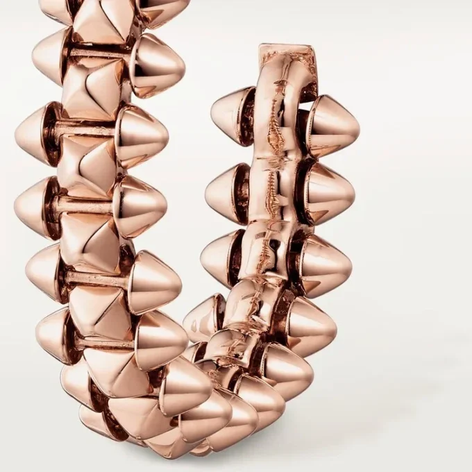 Pendientes de aro Clash De Cartier – Oro rosa, pequeños | Cartier EE. UU.