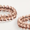 Pendientes de aro Clash De Cartier – Oro rosa, pequeños | Cartier EE. UU.