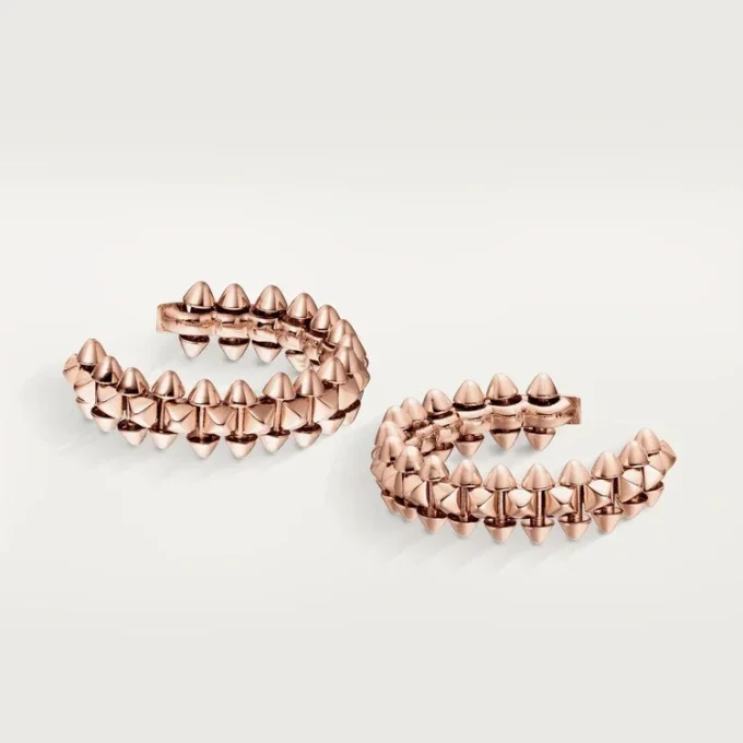 Pendientes de aro Clash De Cartier – Oro rosa, pequeños | Cartier EE. UU.