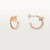 Pendientes de aro con diamantes Juste Un Clou, oro rosa | Cartier EE. UU.