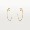 Pendientes de aro Juste Un Clou, modelo grande, con pavé