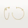 Pendientes de aro Juste Un Clou, modelo grande, con pavé