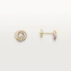 Pendientes de botón Trinity, 2 diamantes