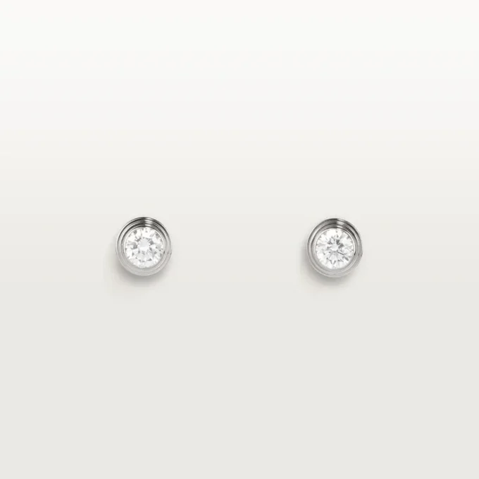 Pendientes Diamants Legers, mm – Oro blanco, diamantes – Cartier