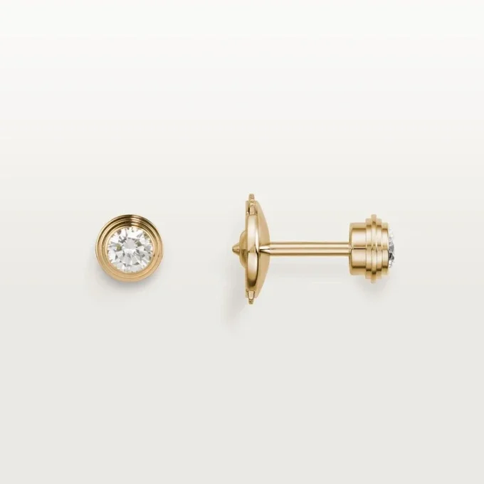 Pendientes Diamants Légers, mm – Oro amarillo, diamantes – Cartier