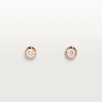 Pendientes Diamants Légers, mm – Oro rosa, diamantes – Cartier
