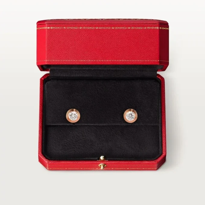Pendientes Diamants Légers, mm – Oro rosa, diamantes – Cartier