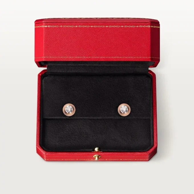 Pendientes Diamants Légers – Oro rosa, diamantes – Cartier