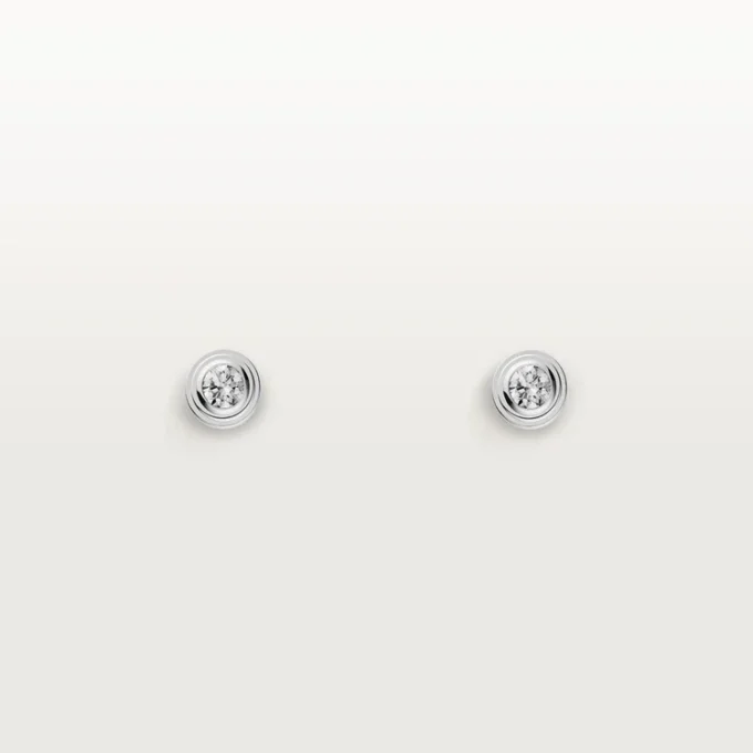 Pendientes Diamants Légers XS – Oro blanco, diamantes – Cartier
