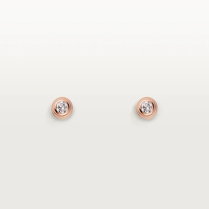 Pendientes Diamants Légers XS – Oro rosa, diamantes – Cartier